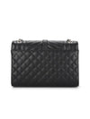 Envelope Medium Chain Bag in Mix Matelasse Grain De Poudre Embossed Leather Black - SAINT LAURENT - BALAAN 5