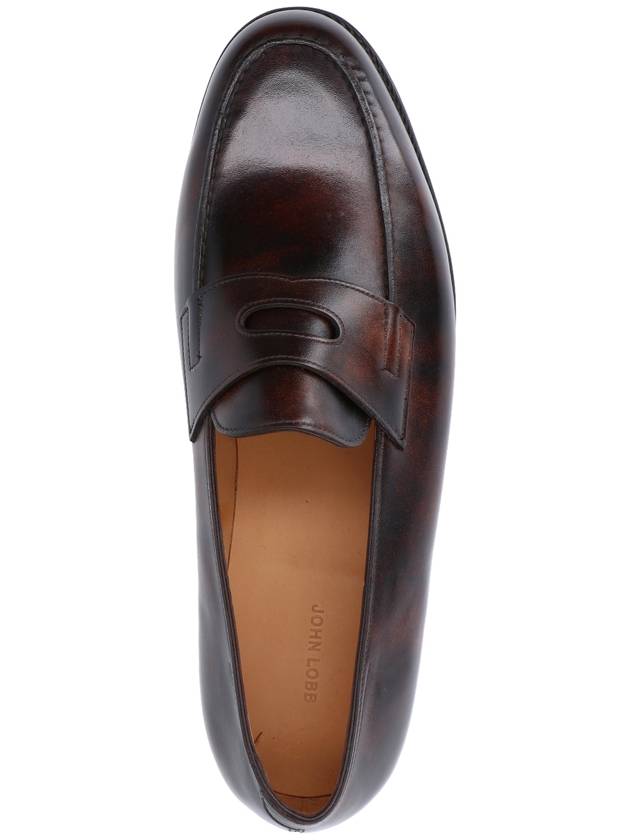 Lopez single leather sole loafer dark brown - JOHN LOBB - BALAAN 6