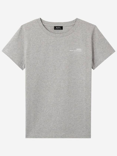 Item Logo Crew Neck Short Sleeve T-Shirt Grey - A.P.C. - BALAAN 2