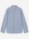 Baby Fox Regular Fit Shirt Denim Indigo Women s - MAISON KITSUNE - BALAAN 2