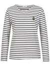 Striped diagonal wappen embroidery t-shirt MW4ME484 - P_LABEL - BALAAN 9