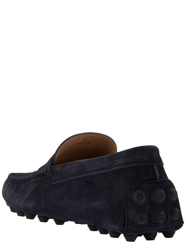 Gommino Bubble Suede Driving Shoes Blue - TOD'S - BALAAN 4