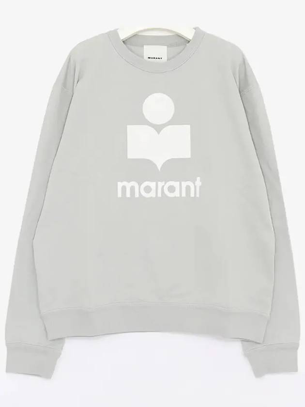 Mikoy Big Logo Cotton Sweatshirt Light Blue - ISABEL MARANT - BALAAN 3