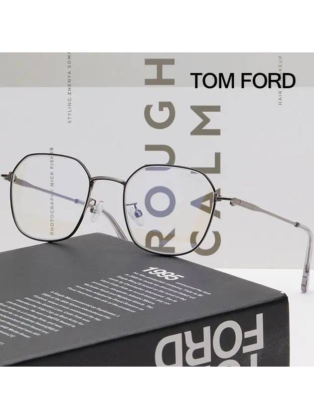 Blue Light Blocking Glasses Frame TF5786KB 005 Blue Light Asian Fit - TOM FORD - BALAAN 2