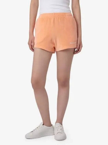 Embroidered Logo Shorts Peach - SPORTY & RICH - BALAAN 1