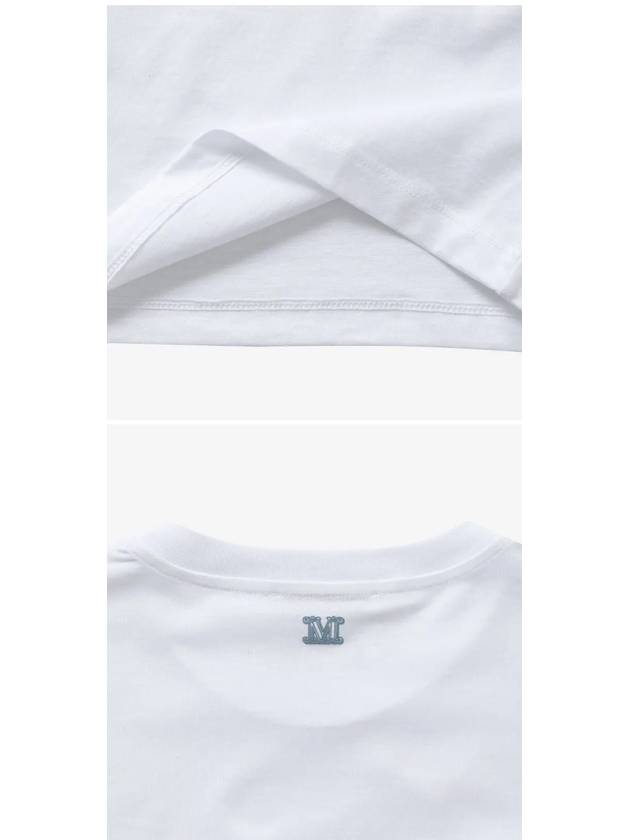 Women's Mincio Logo Cotton Short Sleeve T-Shirt White - MAX MARA - BALAAN 5