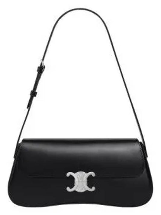 Medium Calfskin Shoulder Bag Black - CELINE - BALAAN 2