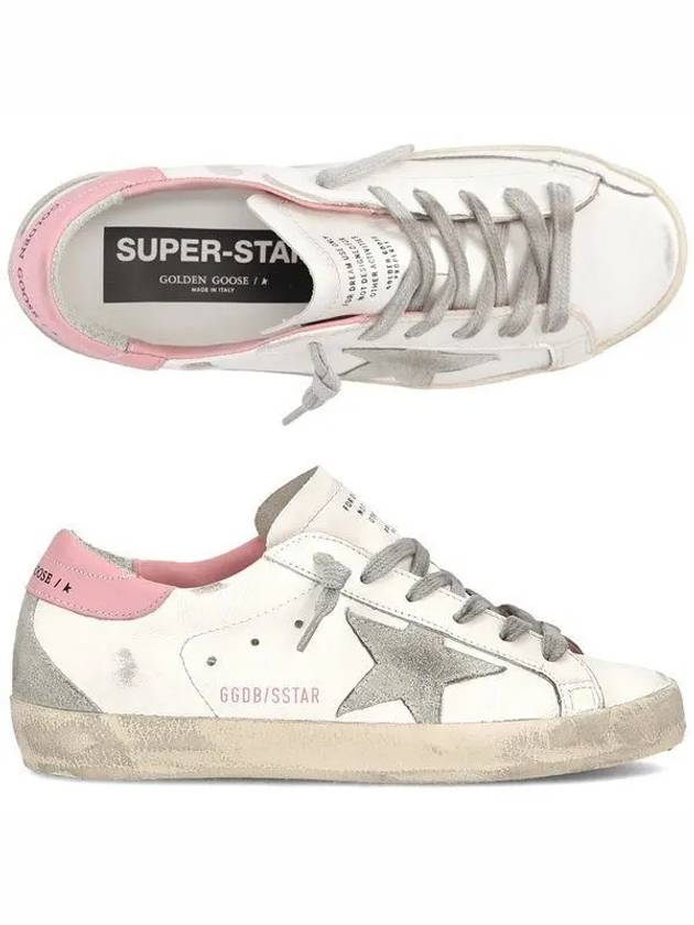 Superstar White Pink Heel Tab Sneakers - GOLDEN GOOSE - BALAAN 2