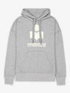 Mansel Logo Hoodie Faded Grey - ISABEL MARANT - BALAAN 2