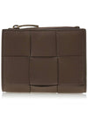 Cassette Zipper Bifold Half Wallet Brown - BOTTEGA VENETA - BALAAN 2