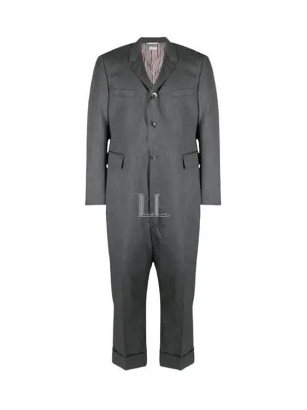 Men's Sports Coat Wool Jumpsuit Grey - THOM BROWNE - BALAAN 2