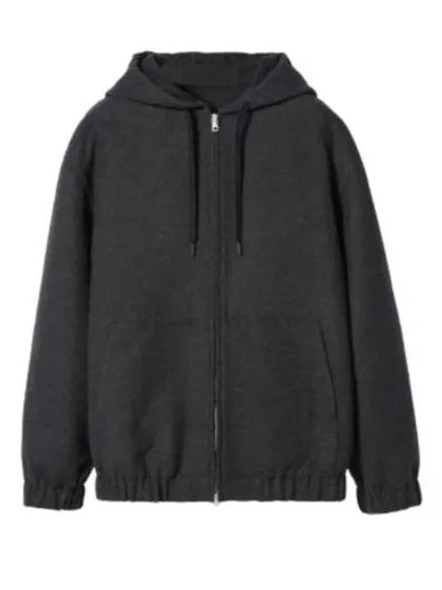 Script Jacquard Wool Zip-Up Hoodie Grey - GUCCI - BALAAN 2