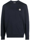 8G00072 809KR 778 Logo Patch Sweatshirt Navy Men’s Sweatshirt TEO - MONCLER - BALAAN 1