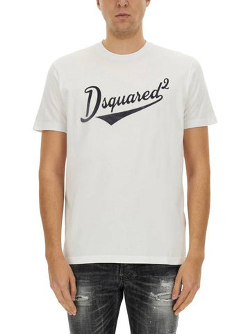 Dsquared2 "Cool Fit Velvet Logo" T-Shirt - DSQUARED2 - BALAAN 1