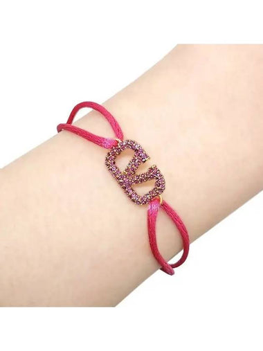 V logo crystal knot bracelet 37100228 270174 1095118 - VALENTINO - BALAAN 1