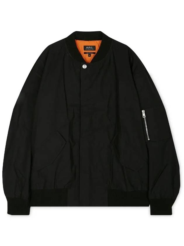 Hamilton Washed Cotton Bomber Jacket Black - A.P.C. - BALAAN 2