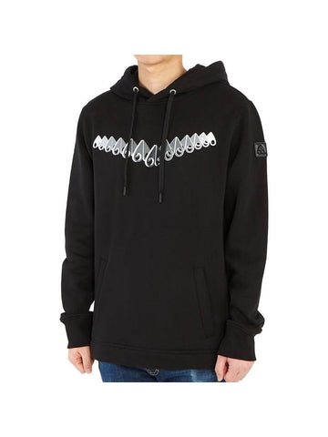 Logo Print Hoodie Black - MOOSE KNUCKLES - BALAAN 1