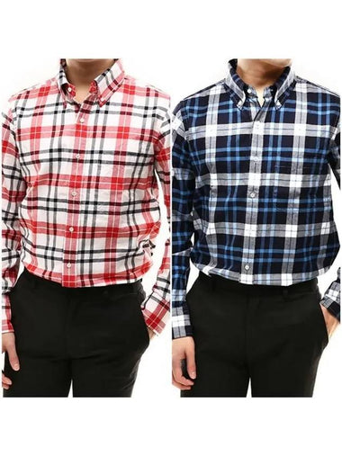 Checked cotton shirt MWL272A 05746 415 - THOM BROWNE - BALAAN 1