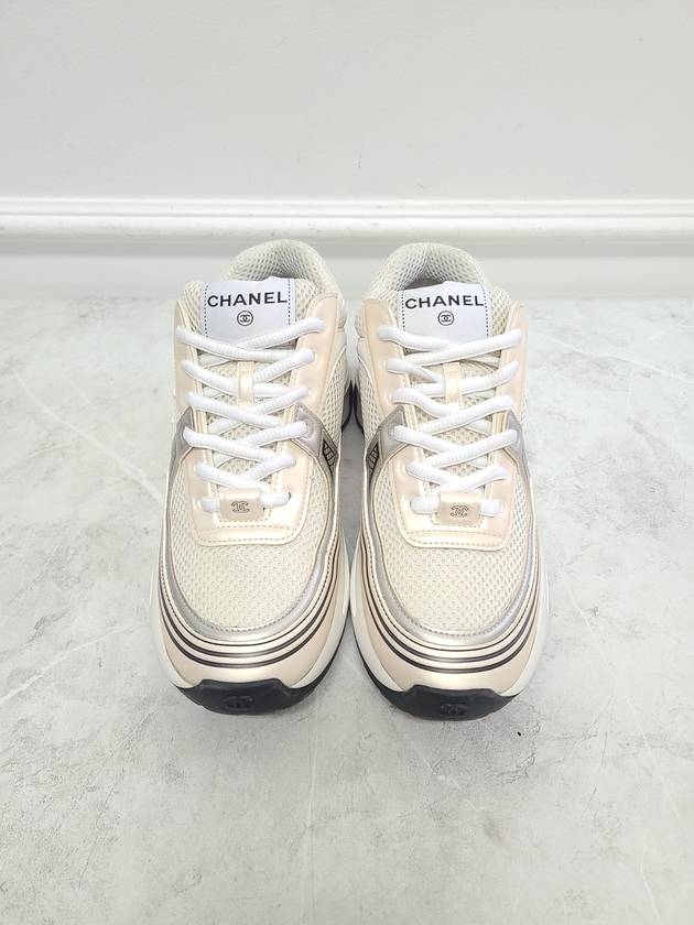 Rose Pink Gold CC Logo Shasix Sneakers 37 - CHANEL - BALAAN 4