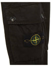 Wappen Patch Old Treatment Slim Fit Cargo Straight Pants Black - STONE ISLAND - BALAAN 10