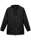 Etiache Rain Hooded Zip Up Black - MONCLER - BALAAN 3