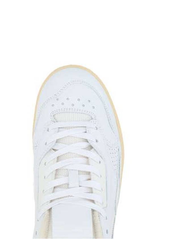 Basket Leather Low Top Sneakers White - JIL SANDER - BALAAN 3