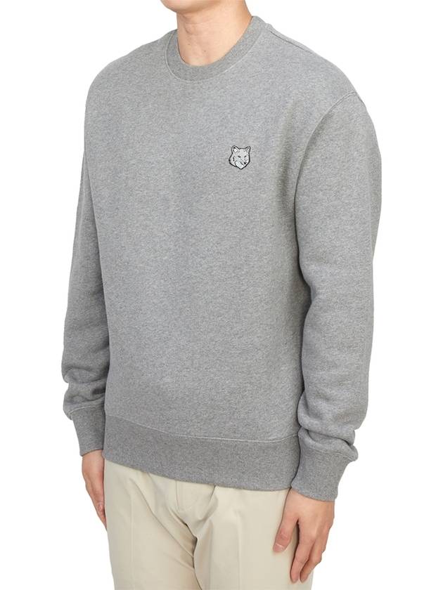 Bold Fox Head Cotton Sweatshirt Grey - MAISON KITSUNE - BALAAN 3