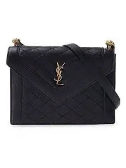 Gabi Quilting Small Lambskin Shoulder Bag Black - SAINT LAURENT - BALAAN 2