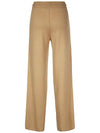 Parole Drawstring Wool Cashmere Wide Pants Camel - MAX MARA - BALAAN 3