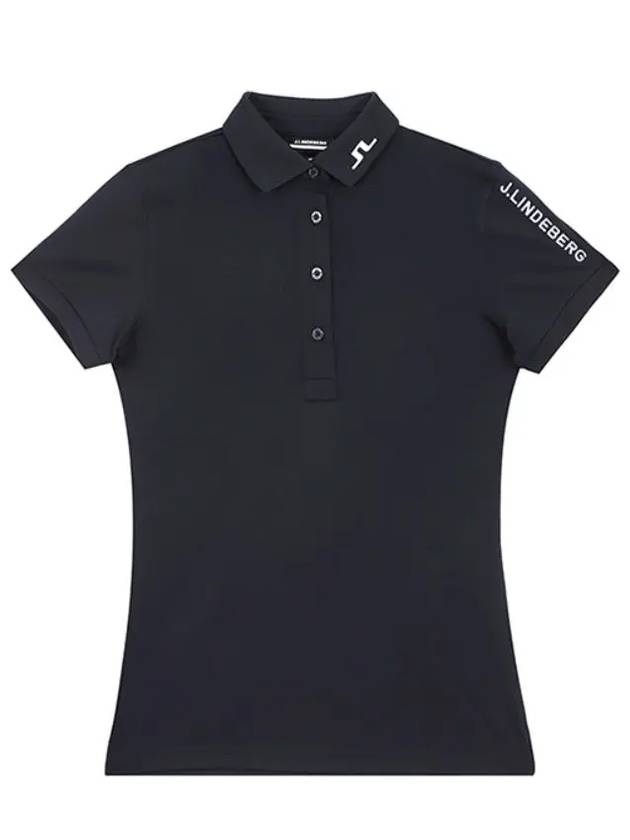 Women's Tour Tech Golf Polo Black - J.LINDEBERG - BALAAN 3