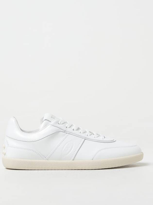 Men's Tabs Leather Low Top Sneakers White - TOD'S - BALAAN 2