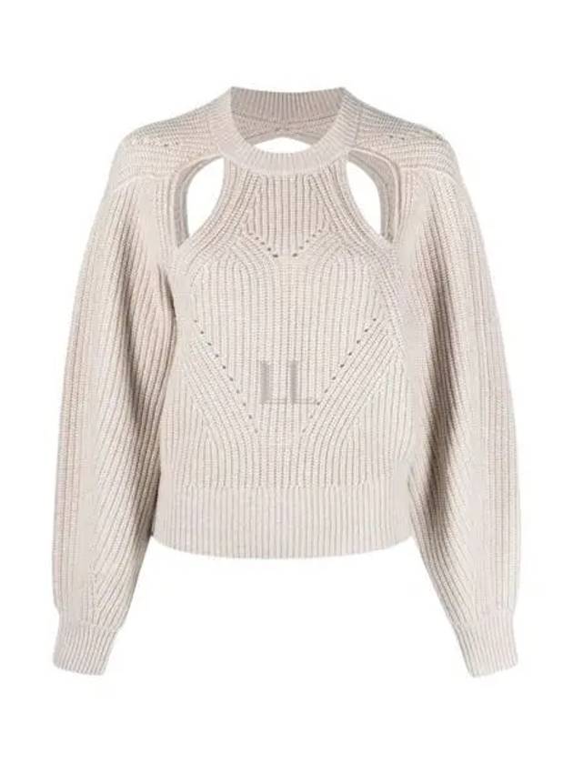 Women's Palma Cutout Knit Top Beige - ISABEL MARANT - BALAAN 2