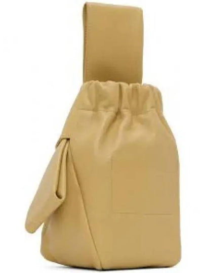 Bow Ribbon Medium Leather Shoulder Bag Golden Granola - JIL SANDER - BALAAN 2