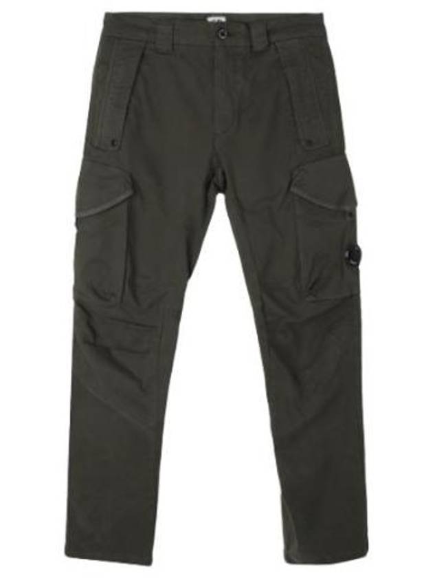 Stretch satin cargo pants ergonomic fit - CP COMPANY - BALAAN 1