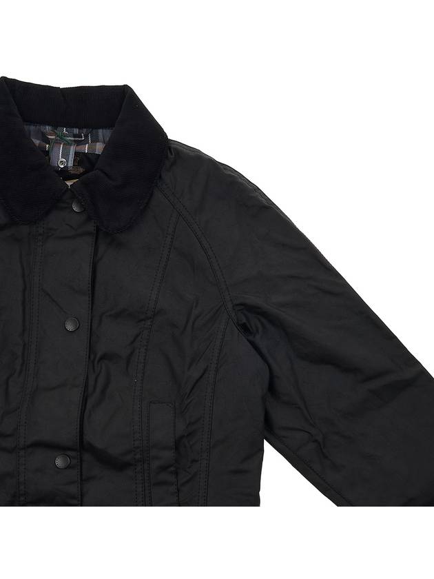 Beadnell Wax Zip-up Jacket Black - BARBOUR - BALAAN 5