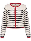 Round neck striped cardigan MK3AD210 - P_LABEL - BALAAN 7