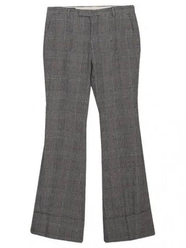 Prince of Wales Wool Linen Pants Slacks Suit - GUCCI - BALAAN 1