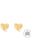 LV Heart Earrings Gold - LOUIS VUITTON - BALAAN 3