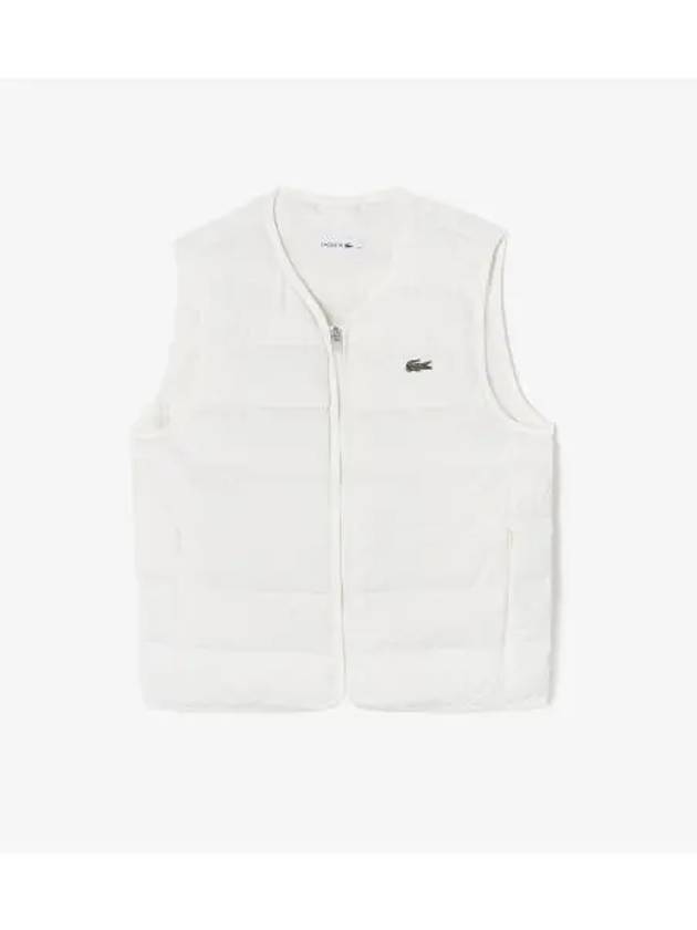 Women s light down vest OFFWHITE off white - LACOSTE - BALAAN 1