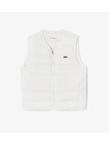 Women s light down vest OFFWHITE off white - LACOSTE - BALAAN 1