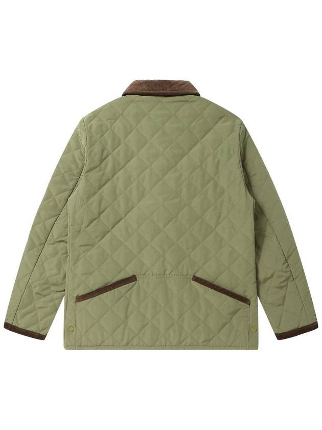 Men's Corduroy Quilted Jumper Khaki SW23IQJP01KK - SOLEW - BALAAN 3