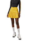 Women's NAOMI Pleated Skirt Yellow - J.LINDEBERG - BALAAN 1