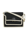 Nylon Jacquard Shoulder Bag Black - MARNI - BALAAN 2