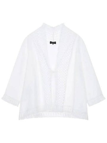 Women s Tassel Detail Linen Jacket White 271542 - GIORGIO ARMANI - BALAAN 1