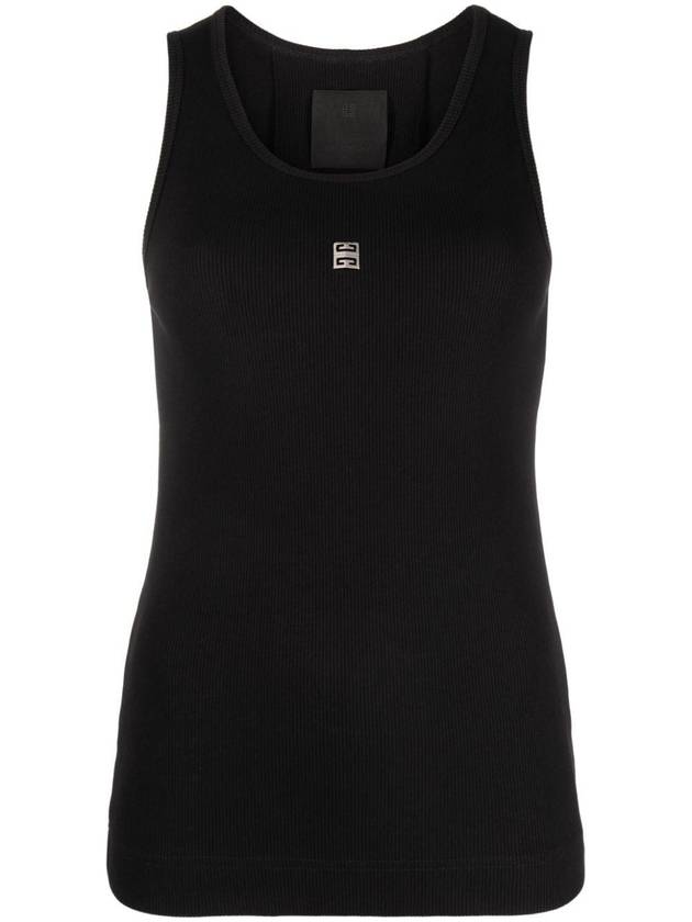 4D Logo Crewneck Sleeveless Black - GIVENCHY - BALAAN 1