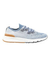 Stretch Knit Low Top Sneakers Blue - BRUNELLO CUCINELLI - BALAAN 1