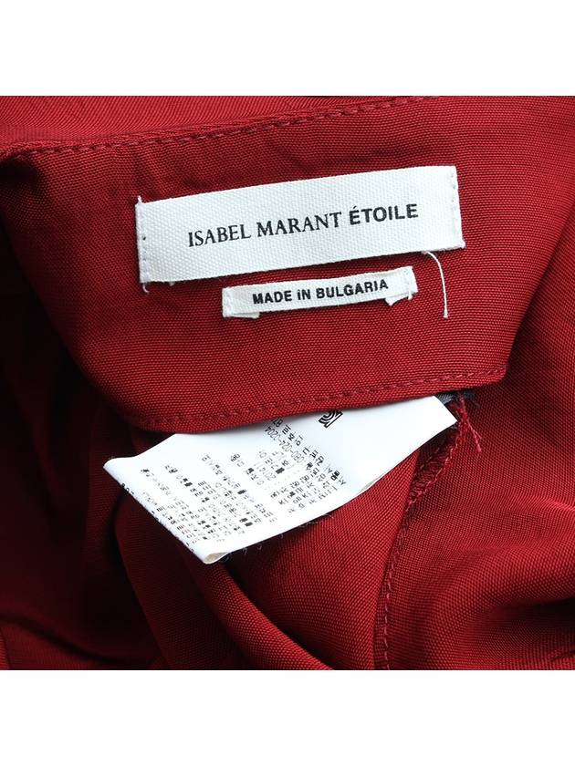 Isabel Marant Etoile Burgundy Banding Dress 55 - ISABEL MARANT ETOILE - BALAAN 3