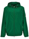 Etiache Rain Hooded Zip Up Emerald Green - MONCLER - BALAAN 1