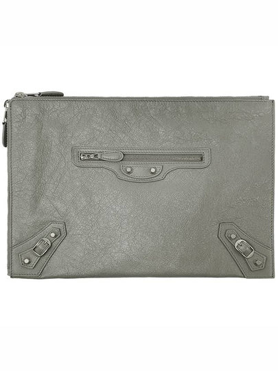 Classic City Clutch Bag Light Grey - BALENCIAGA - BALAAN 2