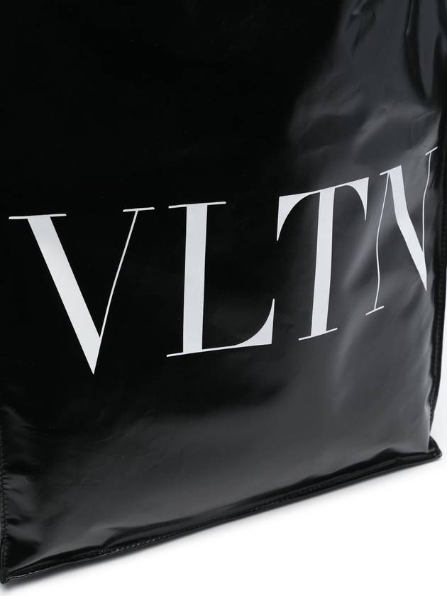 VLTN Printed Tote Bag Black - VALENTINO - BALAAN 6